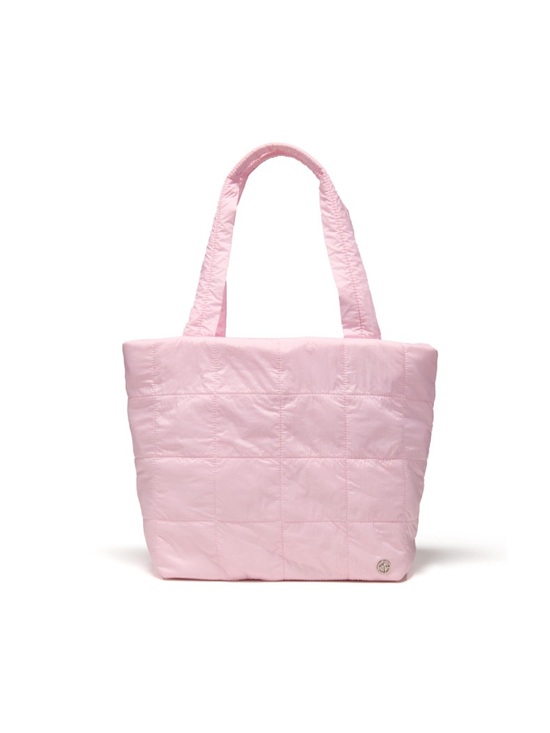 Handbags - Pander Quilted Tote Travel Hand Carry Bag With Multiple Pockets, Soft Pink
